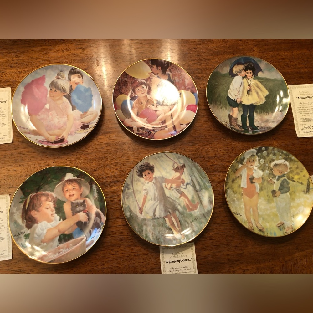 Hamilton, 1984 collection of six plates
